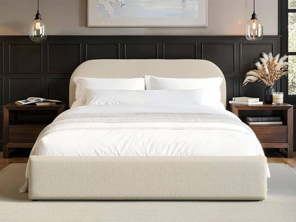 Flair Alba Ottoman Bed Cream Boucle 3