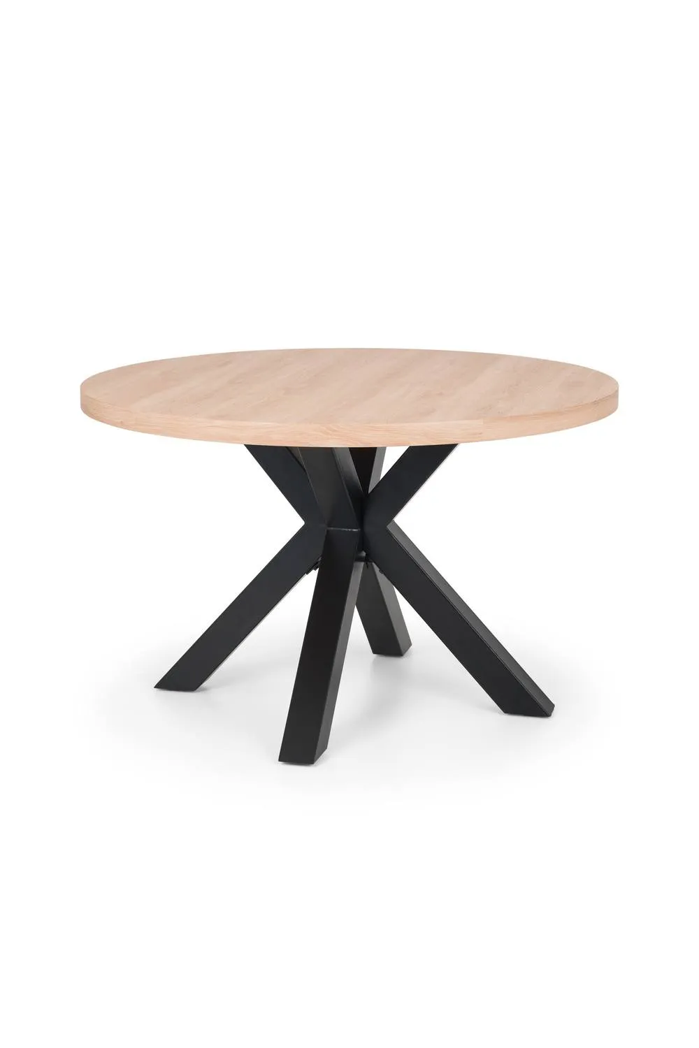 Julian Bowen Berwick Round 4 Seater Dining Table in Light Oak 3