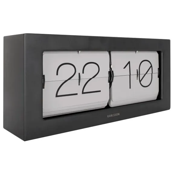 Karlsson XL Boxed Flip Mantel Clock 2
