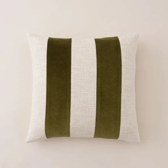 Clara Mixed Stripe Square Cushion 3