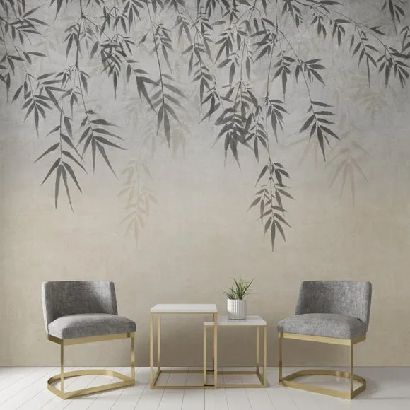 Ombre Leaf Wall Mural 1