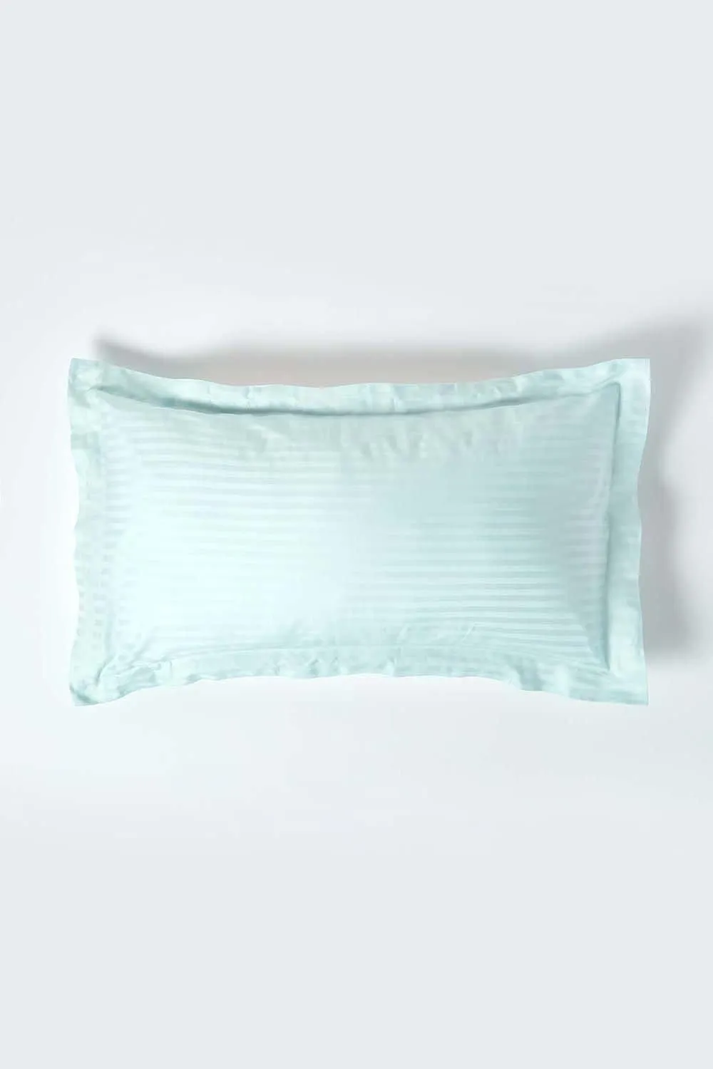 Homescapes Egyptian Cotton Ultrasoft King Size Oxford Pillowcase 330 TC in Aqua 1