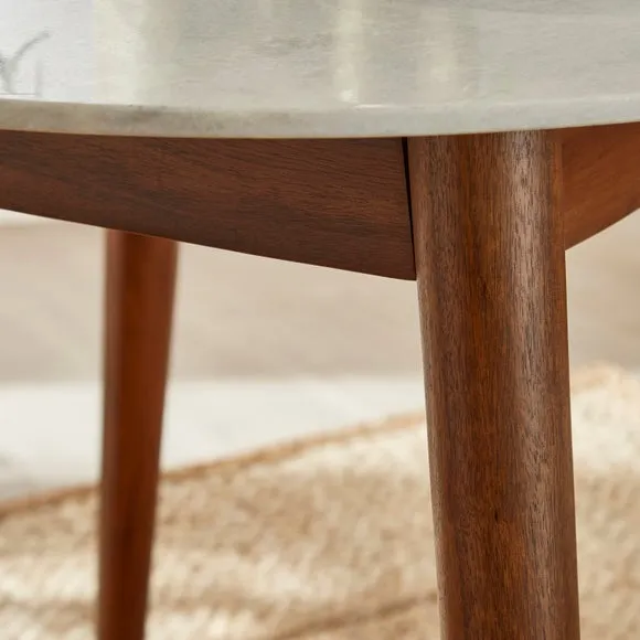 Thea Round Marble 4 Seater Dining Table 3