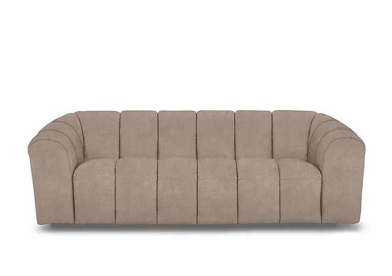 Rhianna 3 Seater Fabric Sofa - Manhattan Nutmeg