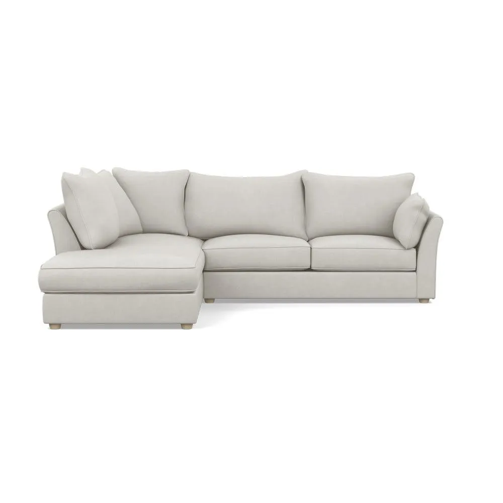 Heal's Tailor Left Hand Facing Corner Sofa Capelo Linen-Cotton Sea Salt Natural Feet 2
