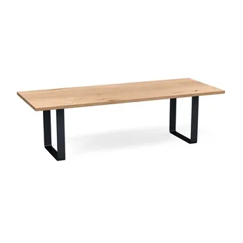 Heal's Prague Table 260x90cm Blonde Oak Chamfered Edge Filled 1