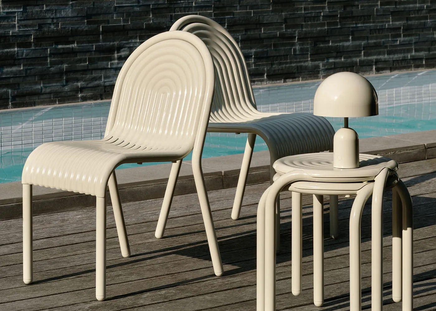 Tom Dixon Groove Outdoor Dining Chair Moss 3