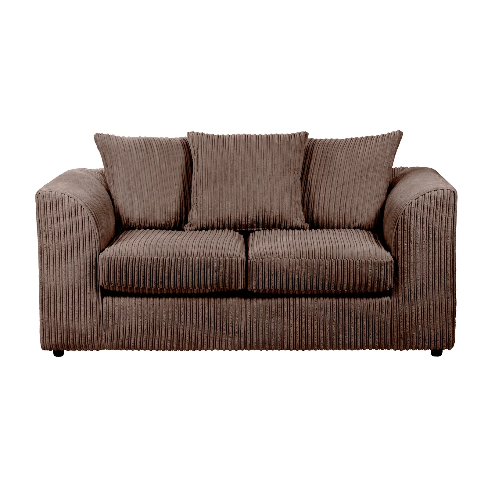 Blake Jumbo Cord 2 Seater Sofa Brown