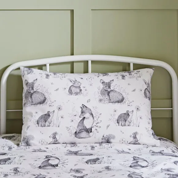 Sketched Woodland 100% Cotton Duvet Cover & Pillowcase Set 2