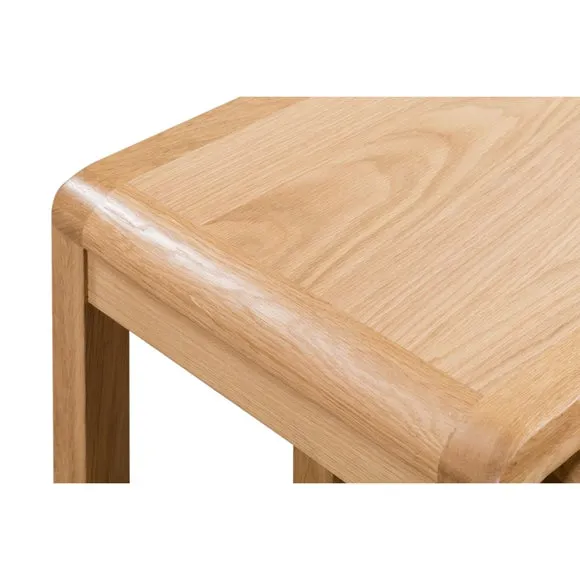 Curve Nest Of Tables, Oak 4