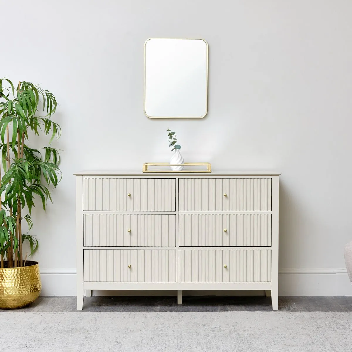 Melody Maison Gold Curved Framed Wall Mirror 50cm X 40cm in Metallic Gold 5