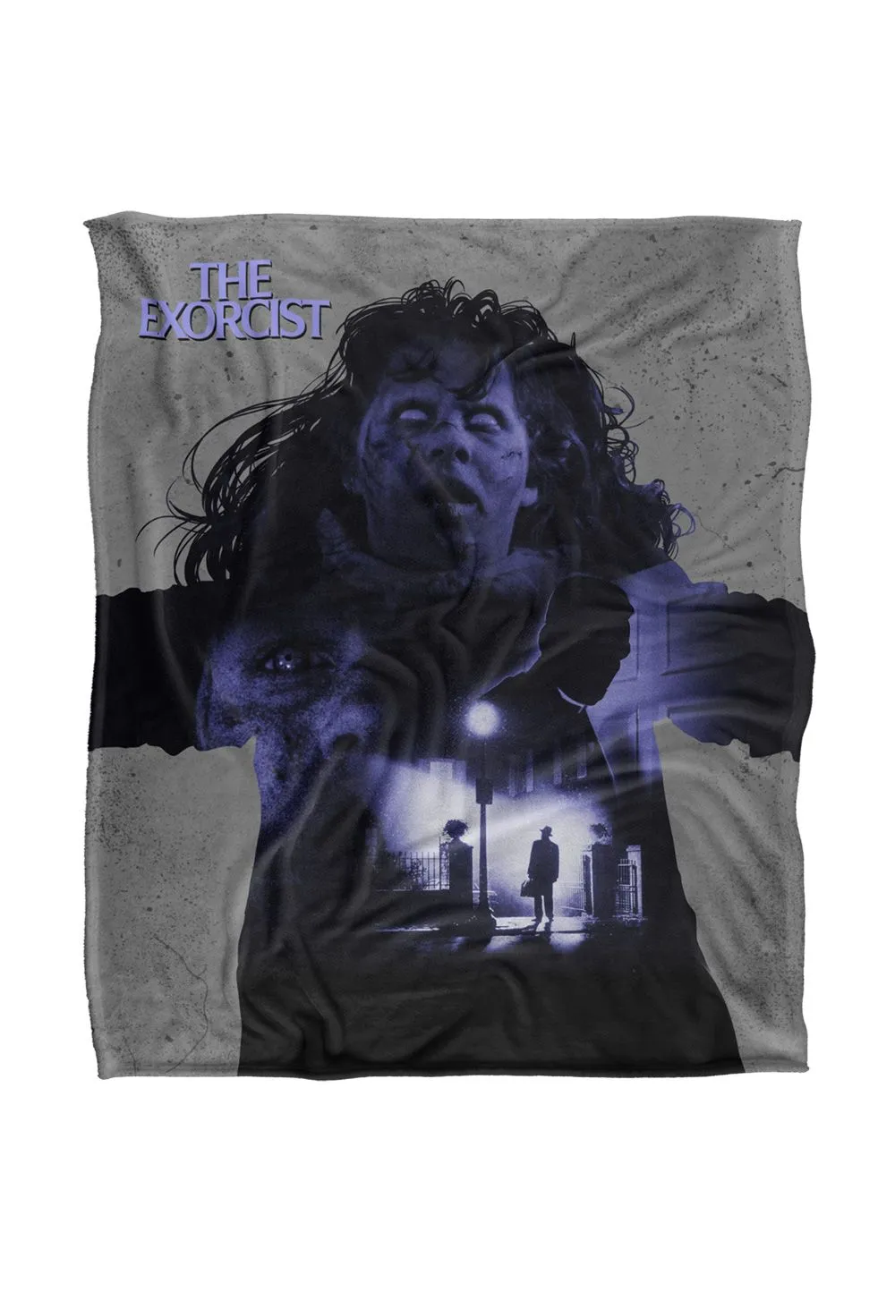 Warner Brothers The Exorcist Silky Touch Super Soft Throw Blanket 152x127cm in White