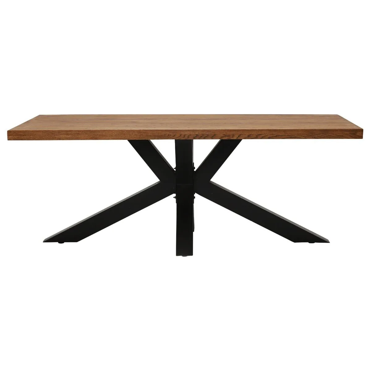 Navarro 220Cm Dining Table & X6 Jasper Chairs, Brown Oak | Barker & Stonehouse 3