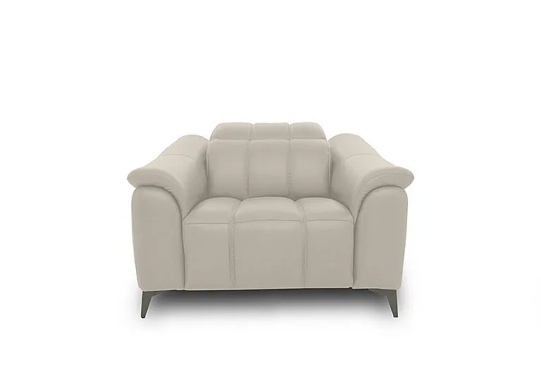 Angelo Leather Power Recliner Chair with Power Headrest - Natural Sand