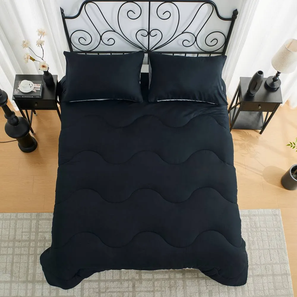 GAVENO CAVAILIA Coverless Microfiber Duvet in Black 4