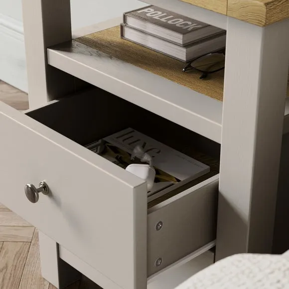 Olney 2 Drawer Bedside Table 3