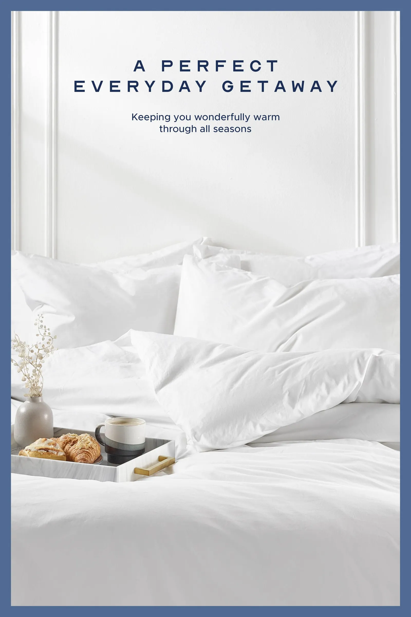 Snuggledown Hotel Goose Feather & Down 13.5 Tog (4.5+9 tog) Duvet With 2 Pillows in White 2