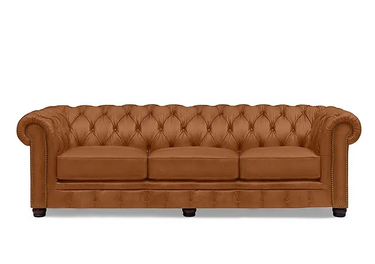 Shackleton 4 Seater Leather Chesterfield Sofa