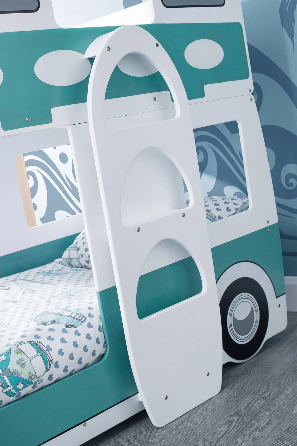 Julian Bowen Campervan Bunk Bed in Teal 6
