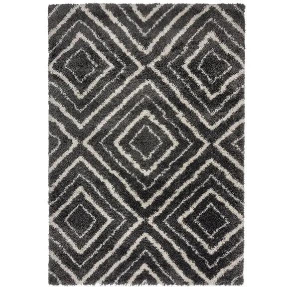 Slumber Geometric Shaggy Rug 5