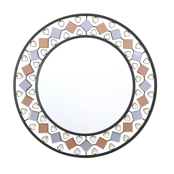 Global Gem Edge Round Wall Mirror 3