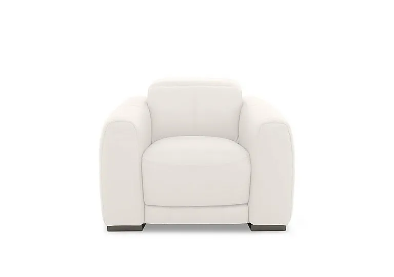 Edison Leather Chair - Star White