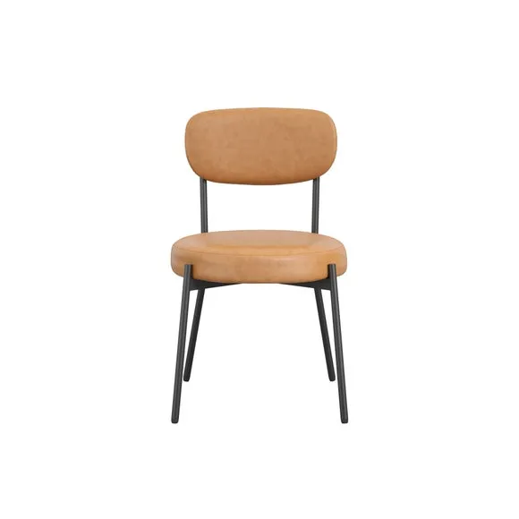 Smith Faux Leather Set of 2 Dining Chairs 2