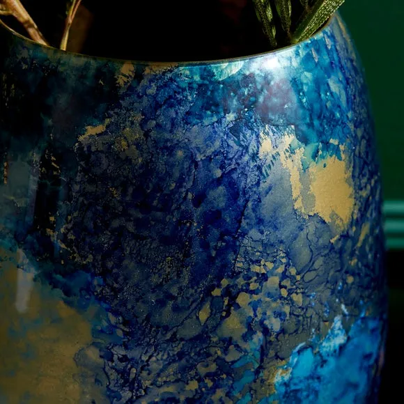 Glass Marble Effect Vase 2