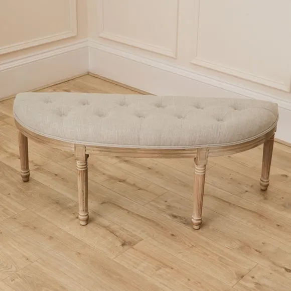 Voyage Maison Annette Linen Footstool 2