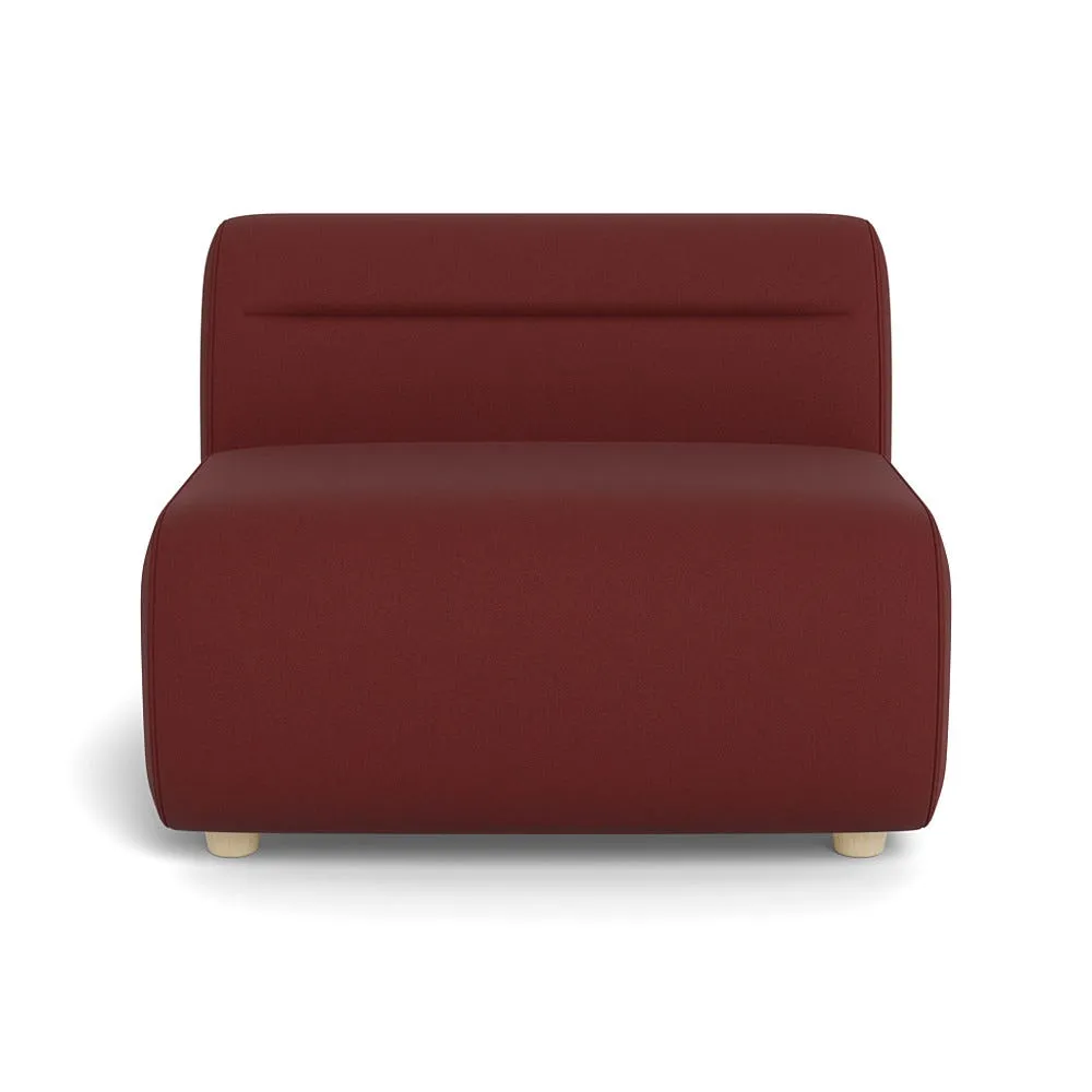 Heal's Lilli Large Single Module Capelo Linen-Cotton Etruscan Red Natural Feet