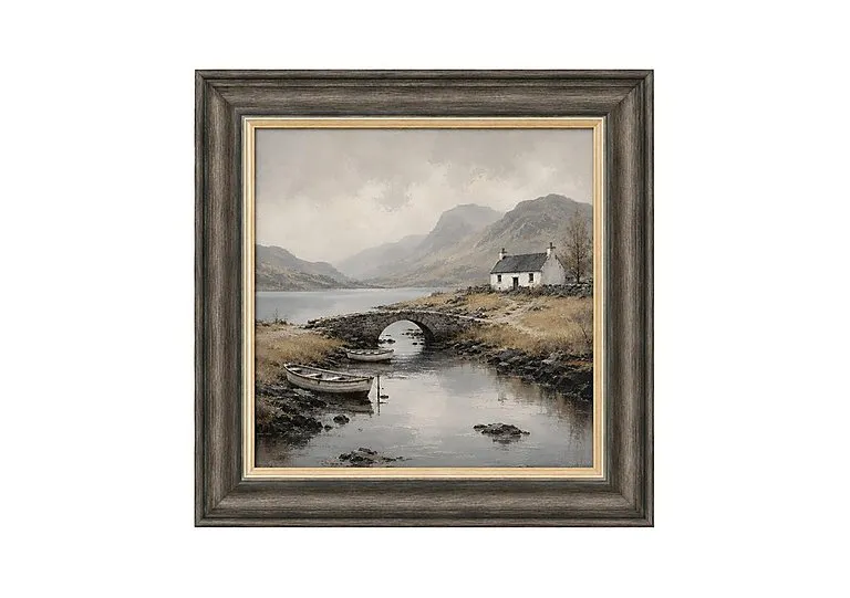 Still Loch 3 Square Framed Wall Art - Home Accessories - In Time for Christmas