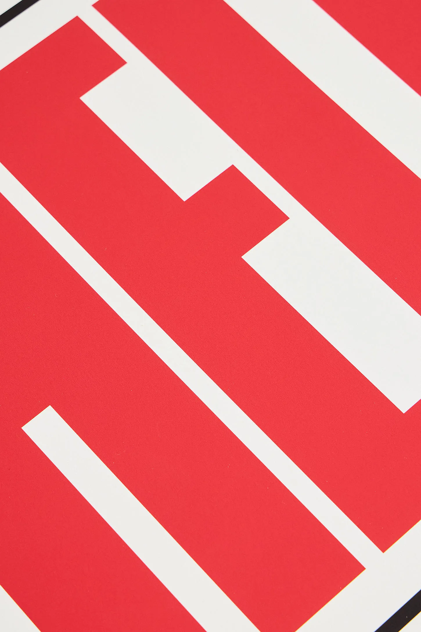 Hello 30x40cm Wall Art Print - Red 3
