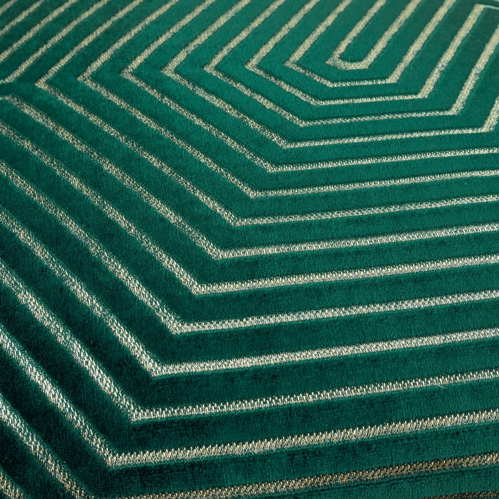 Paoletti Evoke Cut Velvet Cushion Emerald, Green 5