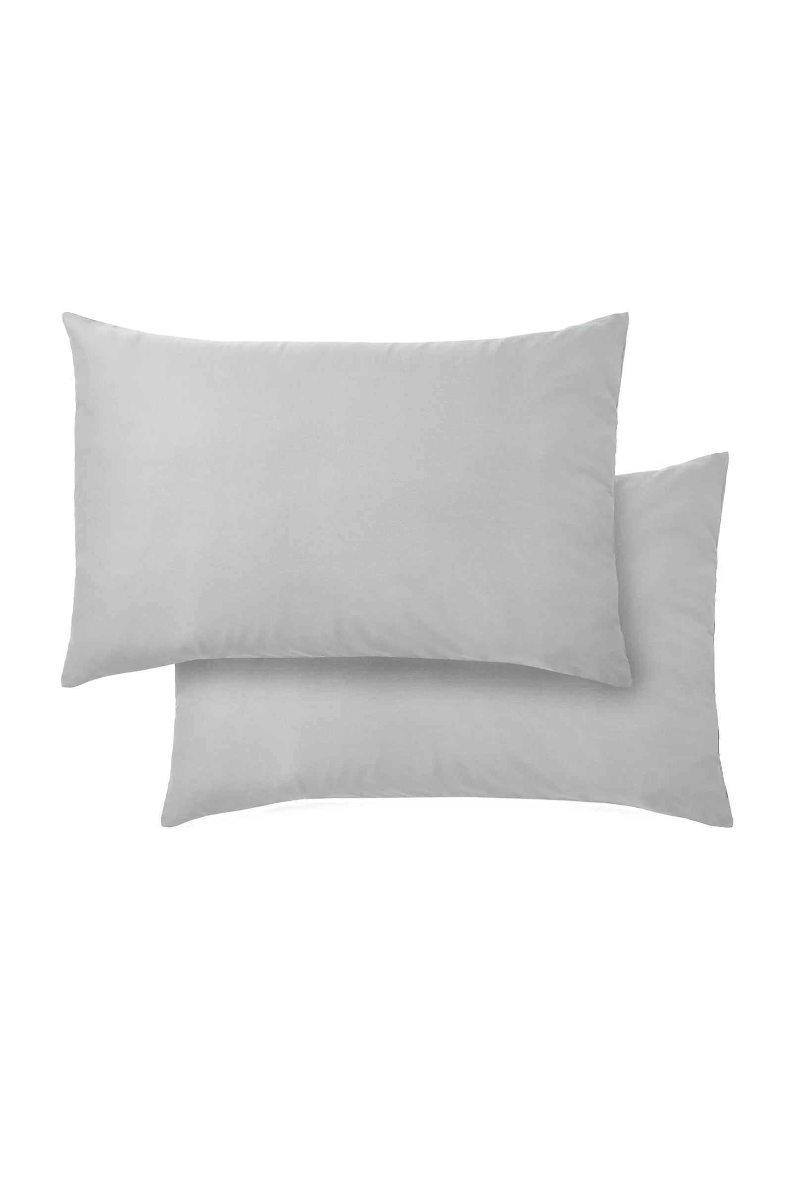 Bianca 400 Thread Count Cotton Sateen Standard Pillowcases in Grey 4