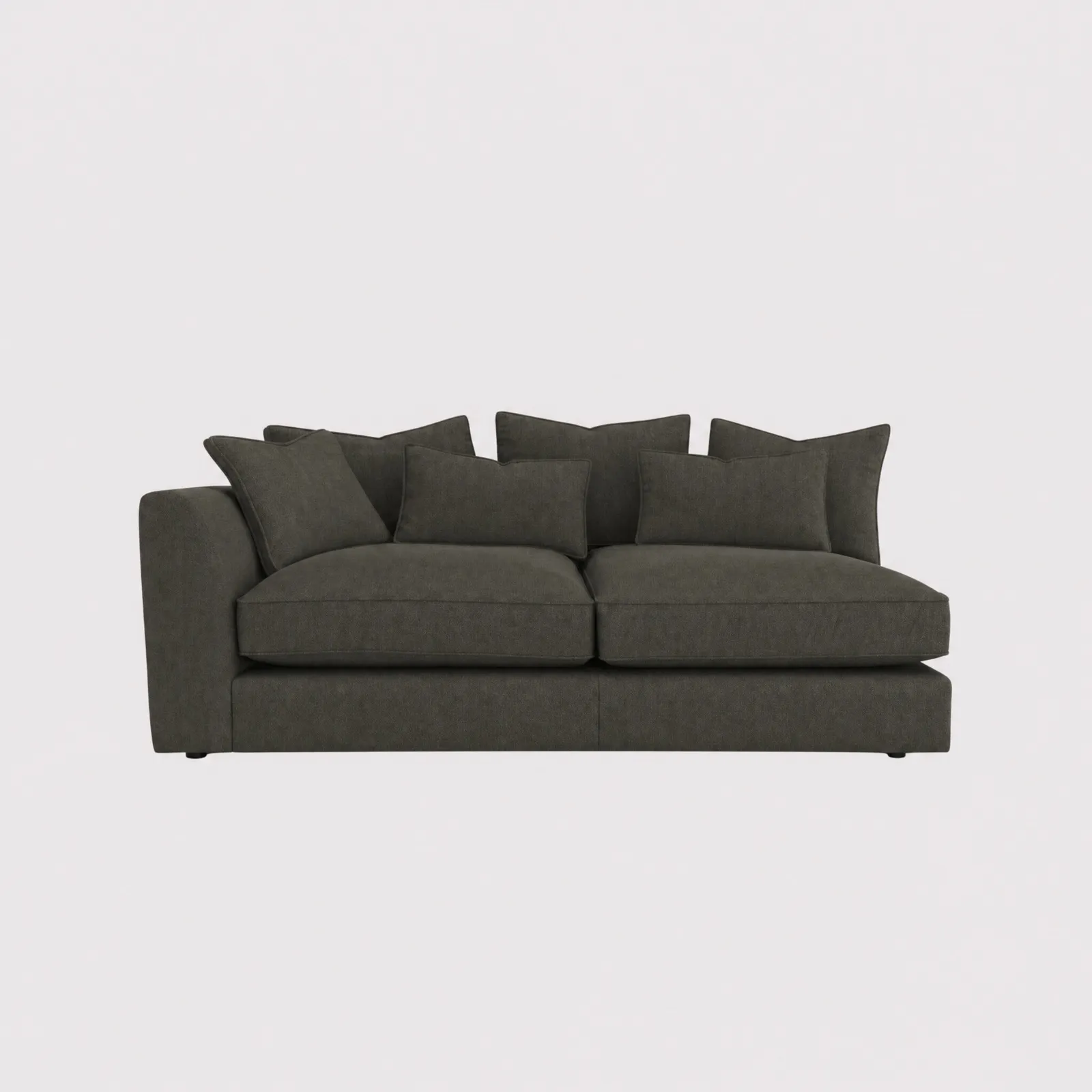 Harrington 1 Arm Large Modular Sofa Left, Green Fabric | Barker & Stonehouse 1