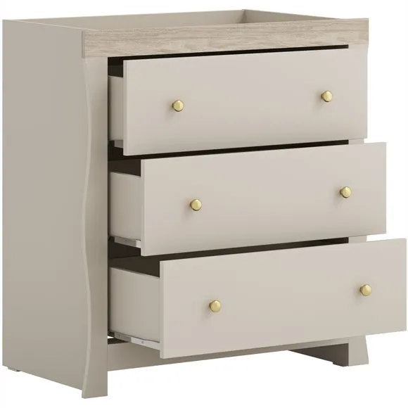 Little Acorns Celeste 3 Drawer Chest and Wardrobe Nursery Set 3