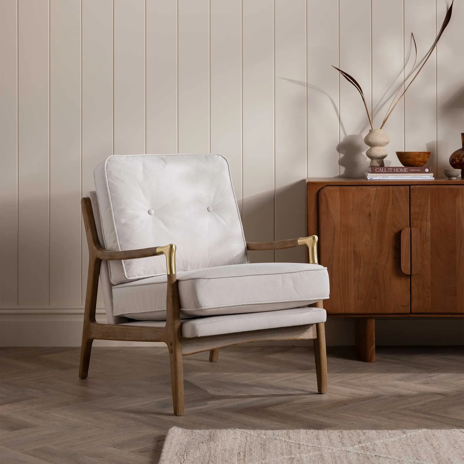 Merrin Armchair, Neutral Fabric | Barker & Stonehouse 2