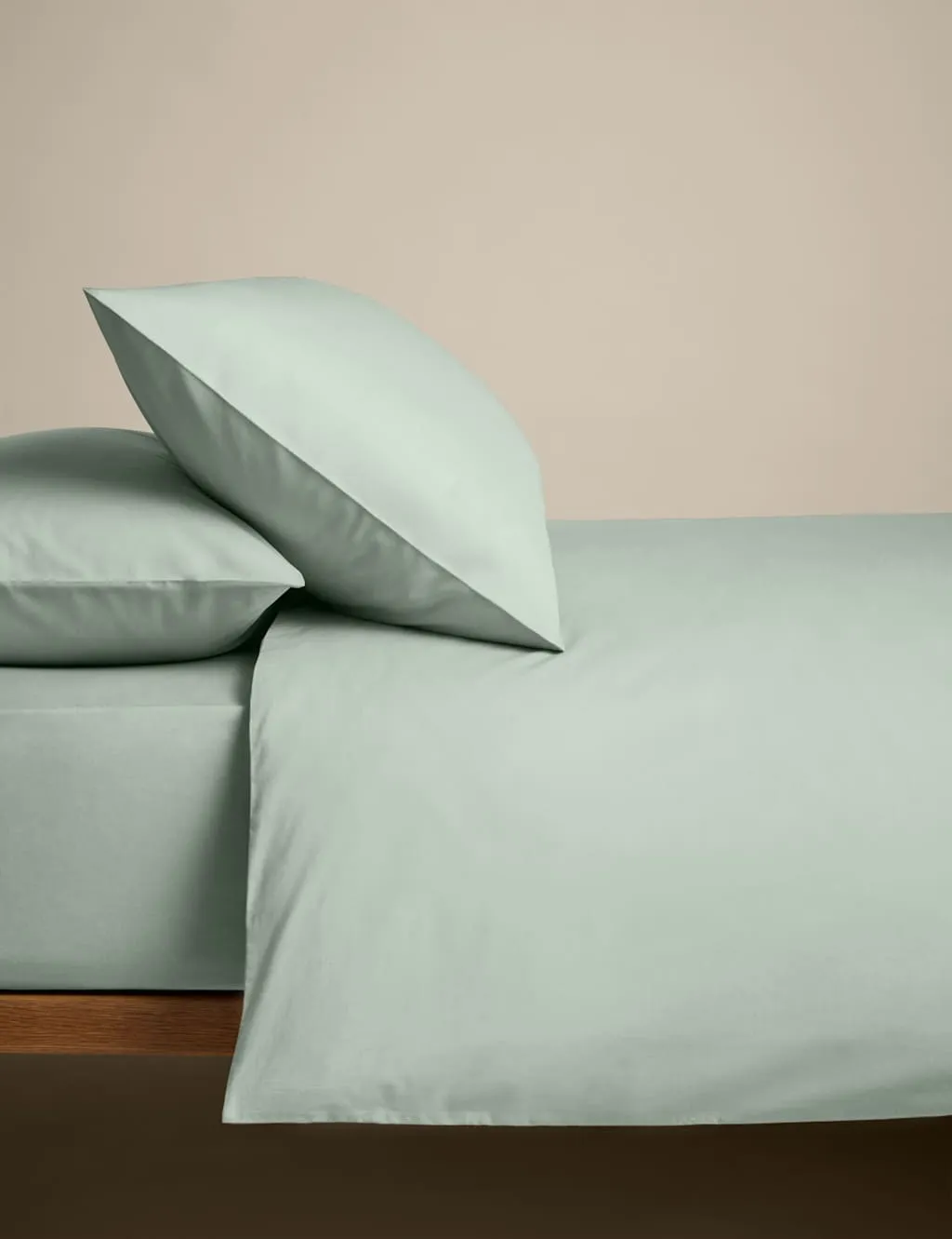 M&S Cotton Rich Bedding Set Sage