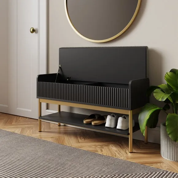 Return - Georgi Storage Bench, Black 2