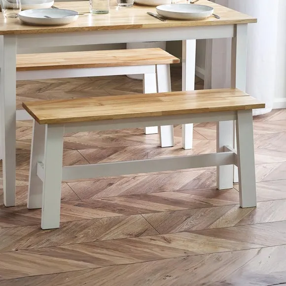 Linwood Small Dining Bench, Rubberwood