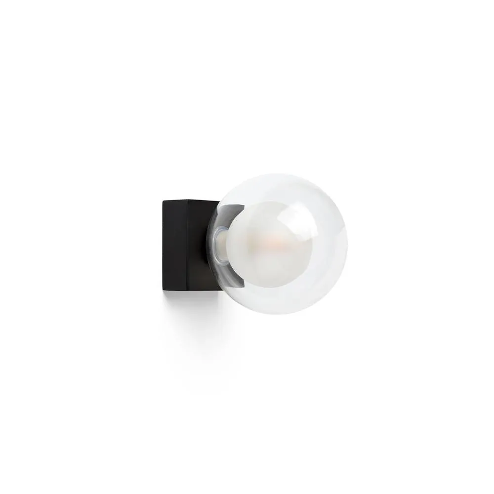 Netlighting Perla Bathroom Wall Lamp Black 1x G9 IP44
