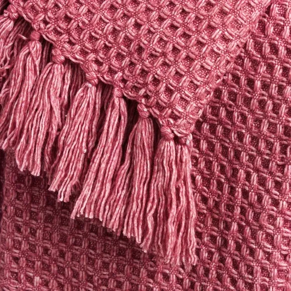 Chunky Waffle Throw Blanket 4