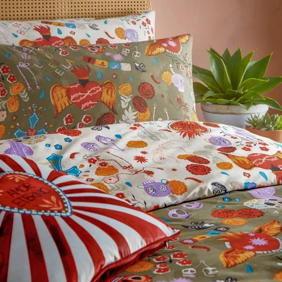 Riviera La Vida 144 Thread Count Reversible Duvet Cover & Pillowcase Set 2