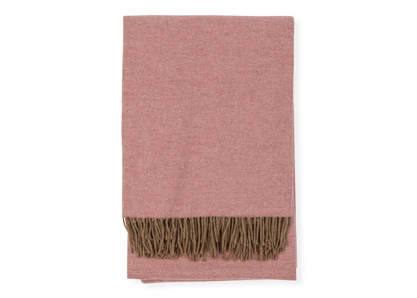 Heal's Two Tone Merino Throw Rose