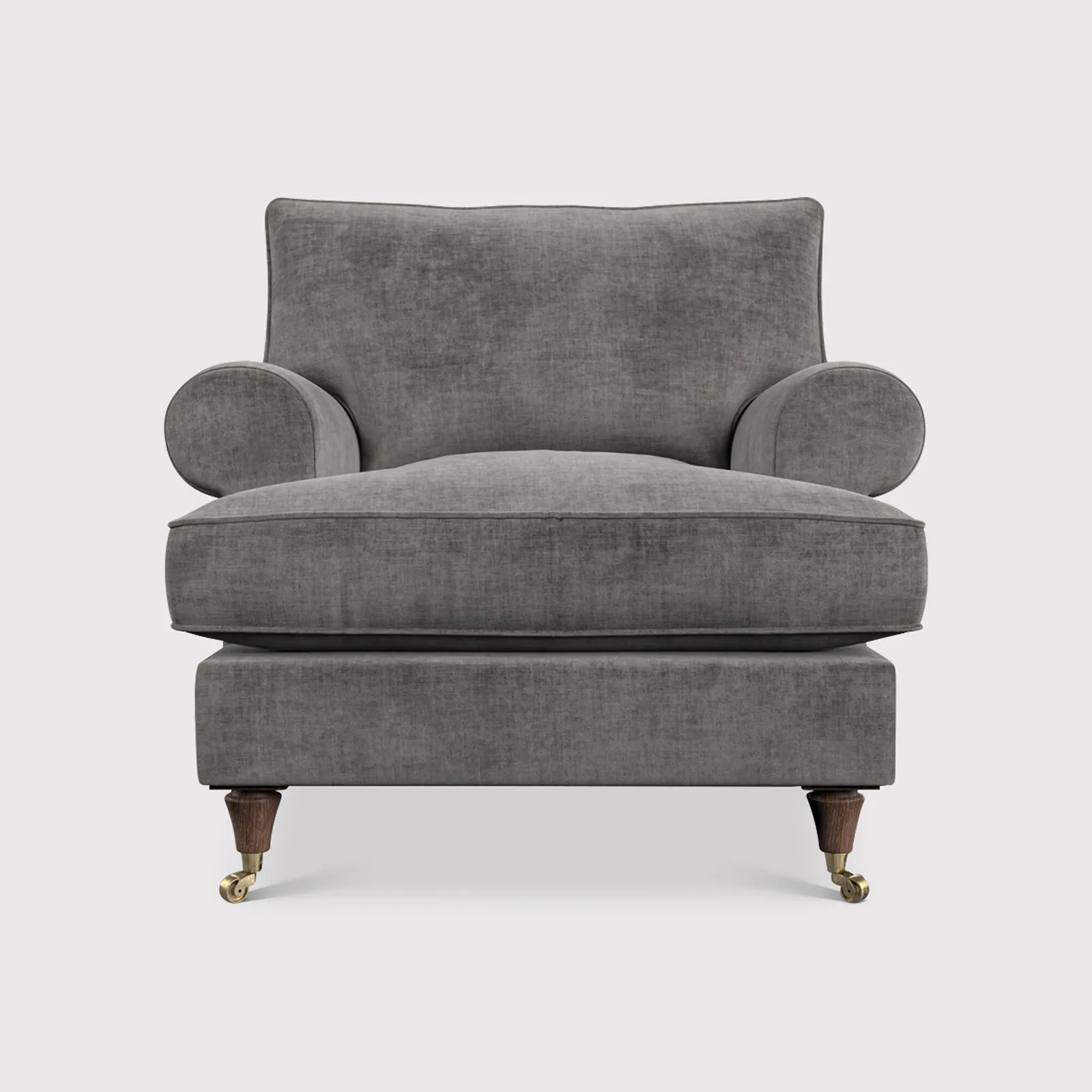 English Heritage Finch Accent Armchair, Grey Fabric | Barker & Stonehouse 1