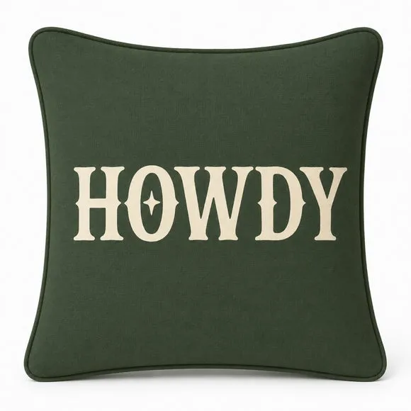 Howdy Square Cushion 2