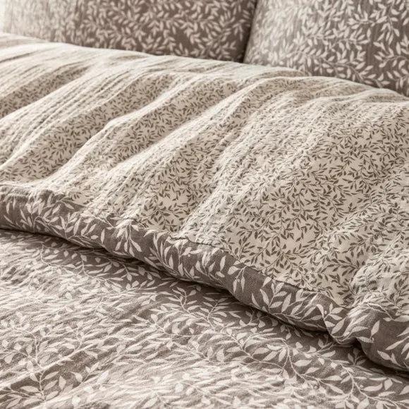 Yard Perrie Leaf 100% Cotton Duvet Cover and Pillowcase Set 3
