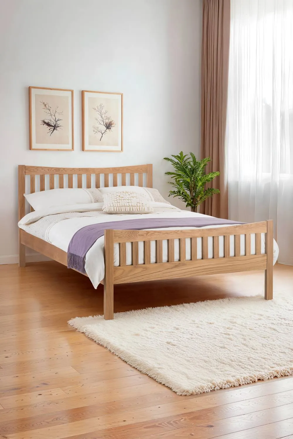 Julian Bowen Bergamo Bed in Natural 1