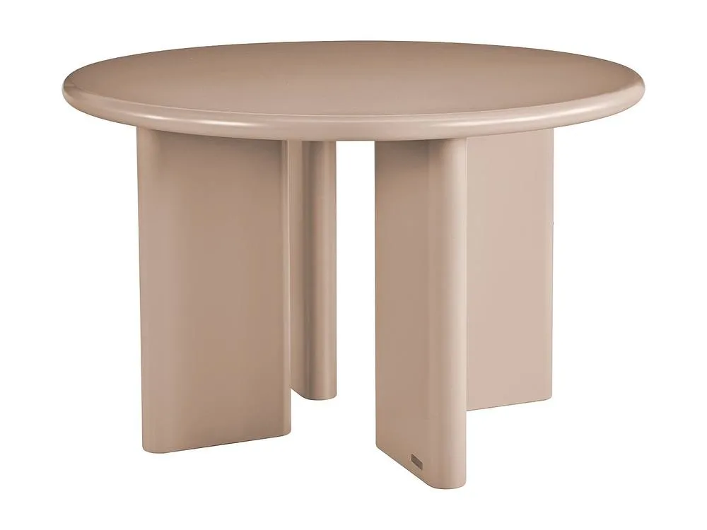 Vente-unique Round Dining Table for 4 Cm MDF - Brown - LUKAVO 5