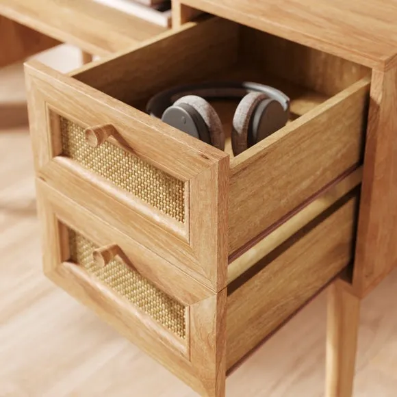 Jordyn Desk, Mango Wood Effect 3